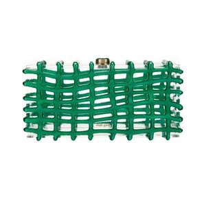 NWT Cult Gaia Rina Clutch in Paradiso ( Green ) 100% Acrylic